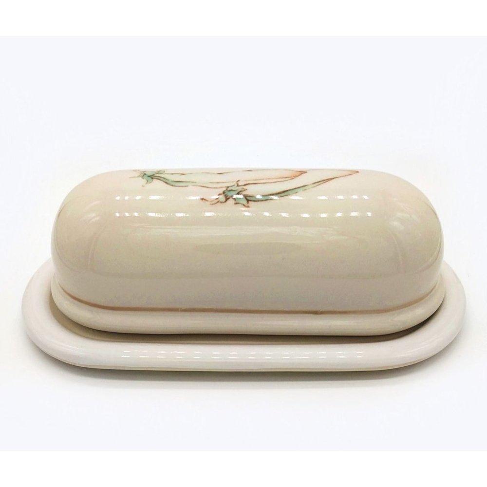 Ceramic Covered Butter Dish by Epoch